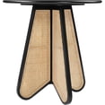 thumbnail image 4 of Meridian Furniture Butterfly 36" Black Solid Wood And Cane Counter Height Table, 4 of 9