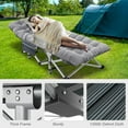 thumbnail image 5 of ABORON Oversized XXL Folding Camping Cot W/Mat for Adults, 78" L x 32" W x 18" H Heavy Duty Outdoor Bed with Carry Bag,1200 D Layer Oxford Travel Camp Cots, 5 of 6