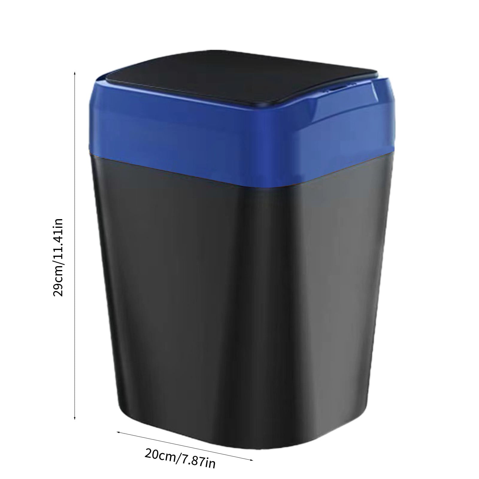 Touchless Sensor Trash Can 12L, Automatic Hands-Free Bathroom Kitchen Bin with 5s Delay Close, Waterproof Silent Lid for Office Living Room Home Waste Disposal