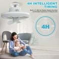 thumbnail image 5 of Topchances 10" Mini Ceiling Fans with Lights and Remote Control, 5 of 8