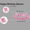 thumbnail image 2 of Qutechat Happy Birthday Decorations for Girls and Women - 88 Pink, Silver and White Balloon Arch, Happy Birthday Banner, 2 of 6