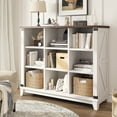thumbnail image 6 of EnHomee 9-Cube Organizer with Storage Farmhouse Wood Cube Organizer for Bedroom White, 6 of 7