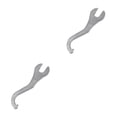 thumbnail image 1 of Wosthever BOTTOM BRACKET HEADSET WRENCH LOCK RING REMOVAL Herramienta de 15.2x4.5x0.4 cm 2piezas, 1 of 1