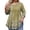 Light Green, variant on Women's Floral Plus Size Tunic Top - 3/4 Sleeve, Scoop Neck, Soft Fabric, High-Low Hem, Loose Swing Blouse, Perfect for Weekend/Casual 2XL