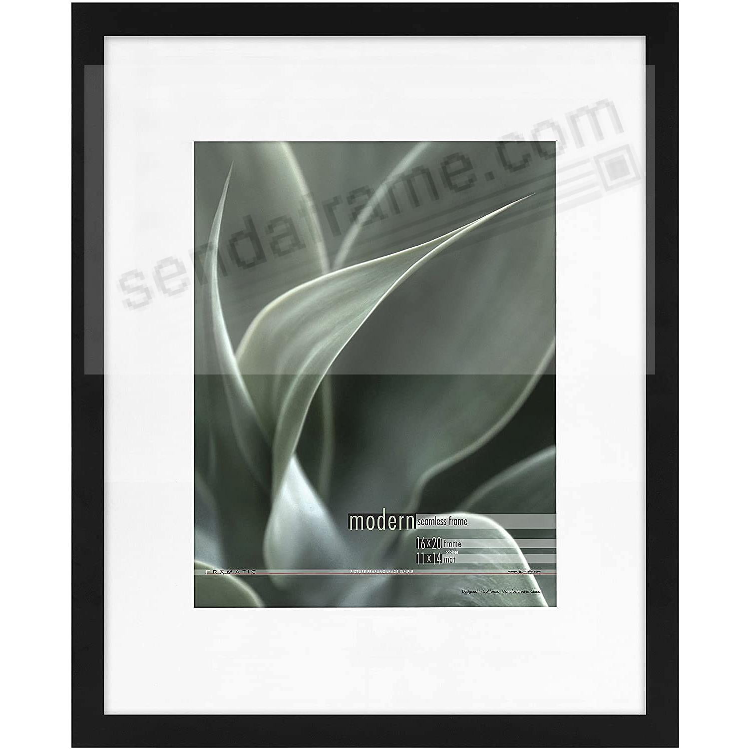 Framatic Metro 11 x 14 Seamless Face Frame Matted for 8 x 10