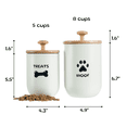 thumbnail image 4 of Dog Treat Container, Dog Treat Container Airtight Set of 2, Dog Treat Jars with Lids Airtight, Dog Treat Jars for Kitchen Counter, Dog Treat Canister, Pet Treat Container, 4 of 8