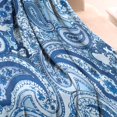 thumbnail image 3 of Blue Paisley Pattern Blanket,Comfortable Soft Flannel Throw Blanket,All Season,Warm Lightweight Blankets for Sofa Bed Couch Living Room Chair,30"x40", 3 of 4