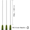 thumbnail image 3 of 3 Pack 20ml Industrial Plastic Syringes with Blunt Luer Lock Needle 4 Inch for Scientific Labs, Glue Application, Measuring, Refilling and Transfering Liquids$$Office, 3 of 6