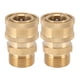 thumbnail image 2 of Adaptador De Montaje Para Lavadora De Alta Presión M22 De Cobre Puro, 2 Uds. Hembra NPT De 3/8 Pulgadas A Macho M22 Conexión Universal Ligero Resistente A La, 2 of 7