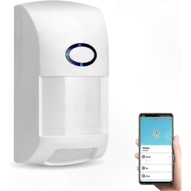 Wireless Smart Motion Sensor, App-Controlled Home Security Alarm with PIR Detection, Works with Alexa, No Brand Specific Terms Included