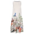 thumbnail image 4 of SMihono Robe d'Été pour Femmes Grande Taille Mode Femmes Été Décontractée Imprimé Poche Sans Manches Ample Longue Robe, 4 of 8