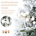 thumbnail image 3 of Patiojoy 4ft Artificial Christmas Tree Pre-lit Entrance Tree Xmas Tree w/ 100 Warm White LED Lights, 3 of 8