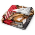 thumbnail image 2 of Blanket Michael Actors B. Jordans Throw Flannel Blankets Warm Soft Cozy Fuzzy Air Conditioning Blanket for Living Room Sofa Bed Gift Blankets for All Seasons 30"x40", 2 of 6