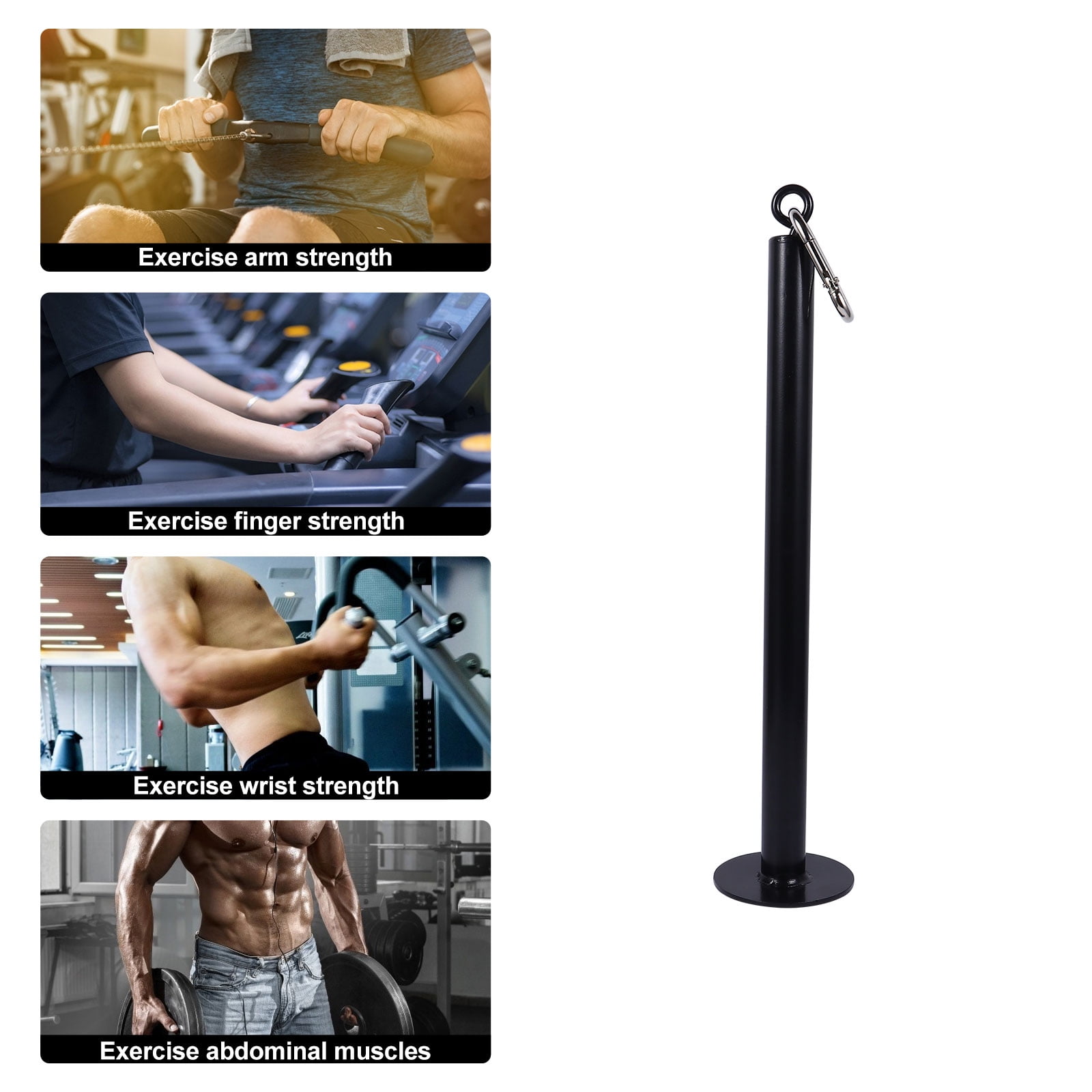 Ortofally Steel Weight Plate Loading Pin Steel Workout Weights Lifting Holder Stand Rack Pulley Cable Machine System Weights Stand for Muscle Strength Training Exerciser 38cm