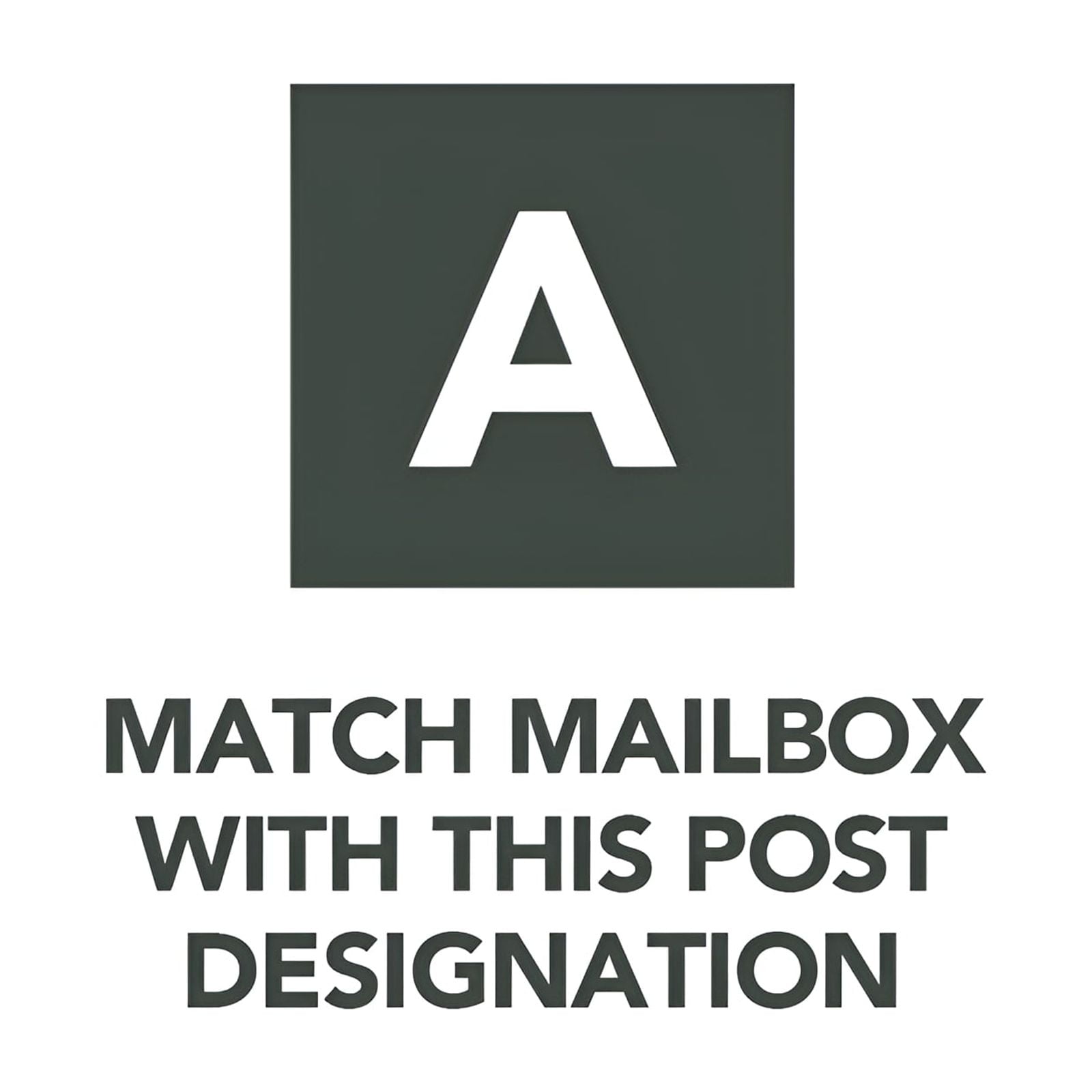 Architectural Mailboxes Parsons Plastic, Medium, Post-Mount Mailbox in White