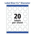 thumbnail image 5 of Avery Print-to-the-Edge Round Labels, Sure Feed, 400 1-1/2", Labels (8293), 5 of 10