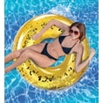 thumbnail image 6 of Cota Global Inflatable Gold Pool Float - Premium Confetti Round Pool Float, Inflatable Swimming Tube Pool Ring Float for Kids and Adults, Heavy Duty Floating Tube for Pool, Beach, or Lake - 48 Inches, 6 of 7
