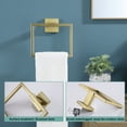 thumbnail image 5 of Baweave  Bathroom Hand Towel Ring Bath Towel Holder Lavatory Wall Mount Matte Black B3004BK, 5 of 9