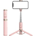 thumbnail image 1 of Tianle Selfie Stick Tripod - Extendable Phone Tripod with Wireless Remote All-in-one Design for Smartphones Compatible with iPhone 15 14 pro max, Samsung, Android, iOS (Pink), 1 of 7