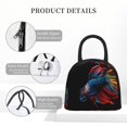 thumbnail image 4 of Balery Colorful Betta Fish Bolsa de Almuerzo para Mujeres, Caja de Almuerzo, Bolsa de Almuerzo Pequeña Impermeable, Tote de Almuerzo Reutilizable con Gran Capacidad, 4 of 6