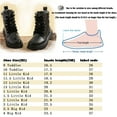 thumbnail image 7 of DADAWEN Boys Girls Ankle Boots Combat Boots Waterproof Boots with Side Zipper Leather Black 11.5 Little Kid, 7 of 7