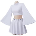 thumbnail image 2 of Adult Short White Dress Crop Top Skirt Suit Outfit for Women Teen, 2 of 7