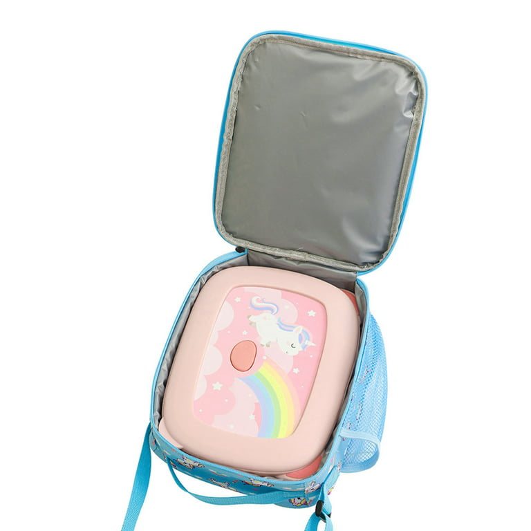 Zebra Unicorn Soft Insulated Kids Personalized Thermal Lunch Box +