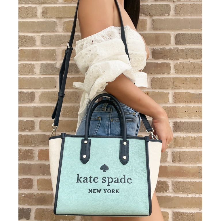 Kate Spade Staci Colorblock Small Satchel Bag in Blue