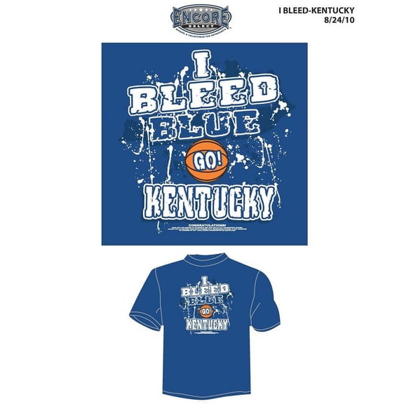 Univ. of Kentucky "I Bleed Blue - GO Kentucky!" T-Shirt