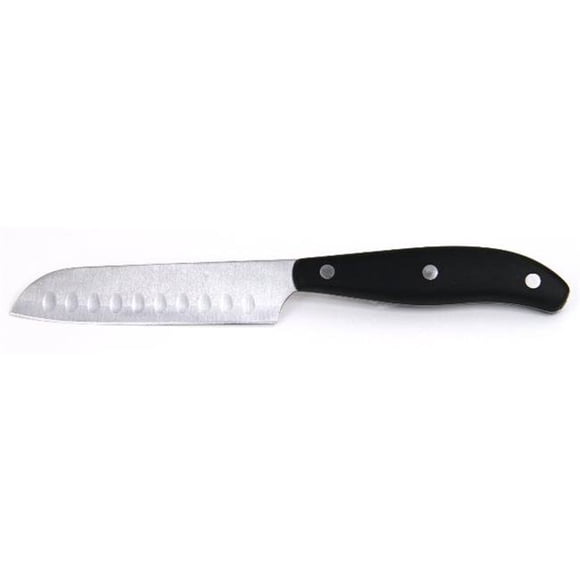Hampton Forge HMC01A21BG 5 in. Magna Santoku Knife with Frosted Blade Guard, Black