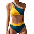 thumbnail image 2 of Traje de baño para mujer, bikini dividido con bloques de color para mujer, trajes de baño para mujer, conjuntos de bikini para mujer, trajes de baño bikini para mujer, 2 of 9