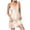 Beige, variant on Silk Nightgowns for Women V Neck Night Gown Sleeveless Sleep Dress Racerback Chemise Cooling Sleepwear