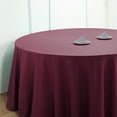 thumbnail image 6 of Balsa Circle Christmas Holidays 6 Pieces 132" Burgundy Round Polyester Tablecloths Linen, 6 of 8