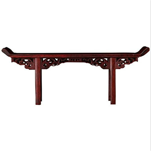 NWFashion Standing Chinese Rosewood Red Wooden Display Decorate Shelf Desktop (DeskB)