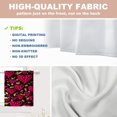 thumbnail image 4 of bufiio Polka Dot Leopard Print Heart Tier Curtains for Kitchen Windows, Pink Seamless Pattern Bright Window Curtain Panels Multilayer Polyester Blackout for Living Room Bathroom 2 Pack 26 x 24 in, 4 of 6
