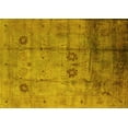 thumbnail image 1 of Ahgly Company Machine Washable Indoor Rectangle Oriental Yellow Industrial Area Rugs, 7' x 9', 1 of 4