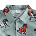 thumbnail image 5 of Ymyiu Boys Shirt Short Sleeve Hawaiian Shirts for Boys Button Down Short Sleeve Tropical Kids Summer Beachwear Tops 12-18 Months(Blue, 12-18 Months), 5 of 6