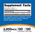 thumbnail image 2 of Nutricost Vitamin B12 (Methylcobalamin) 2000mcg, 120 Capsules - Vegetarian Caps, Non-GMO, Gluten Free B12 Supplement, 2 of 6
