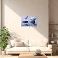 thumbnail image 3 of ZHONGYUTONG Zen Wall Art Canvas Lotus Flower and Blue Butterfly Pictures Spa Stones Painting Meditation Spiritual Bathroom Wall Decor Framed (28.00" x 42.00"), 3 of 5