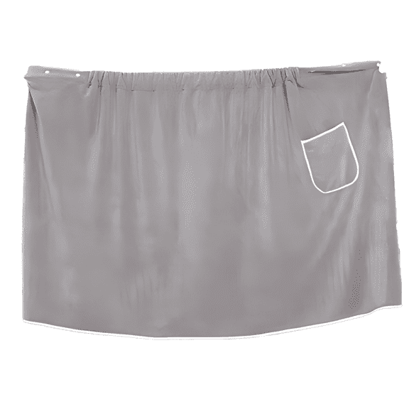 Gray Coral Fleece Men's Sauna Towel Wrap with Snaps, Button Closure Elastic Waist, Adjustable Spa Wrap with Pocket, 27.6 x 55.1 in / 70 x 140 cm