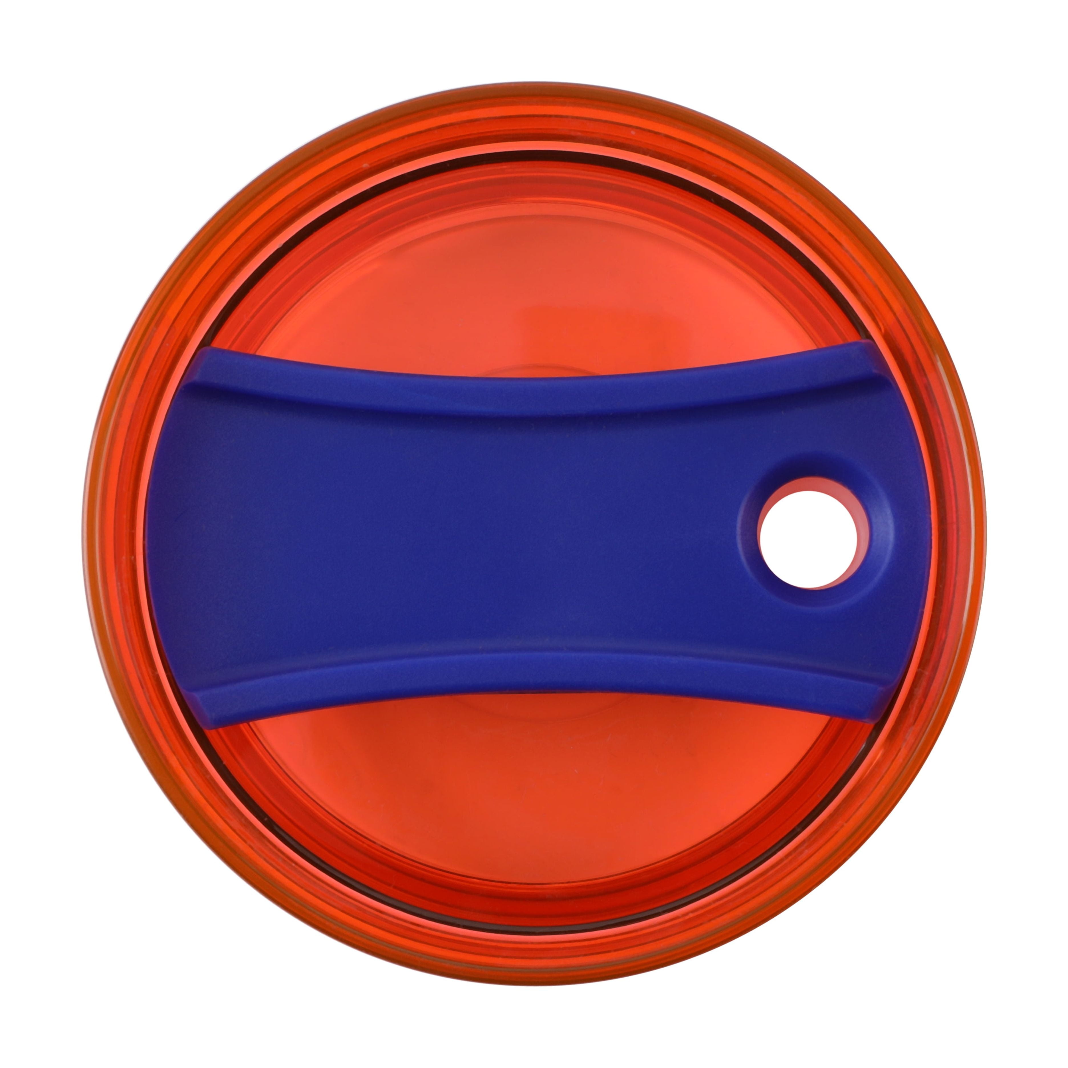 Ozark Trail 18 oz Stainless Steel Insulated Tumbler with Handle, Royal Blue and Bright Orange