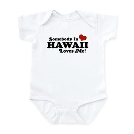 

CafePress - Somebody In Hawaii Loves Me Infant Bodysuit - Baby Light Bodysuit Size Newborn - 24 Months