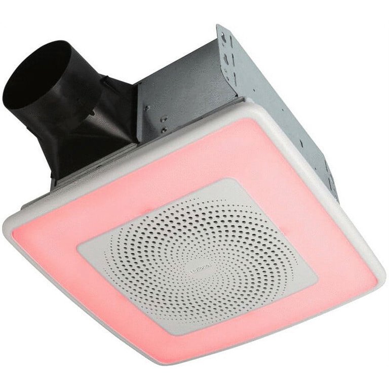 Broan NuTone ChromaComfort Ventilation Fan with Multicolor LED Light and  Control - Walmart.com