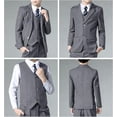 thumbnail image 6 of Lycody Boys Suits Black Suit for Boy Slim Fit Formal Toddler Kids 7Pcs Vest Dress Pants Blazer, 6 of 7