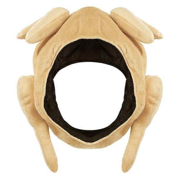 Roasted Turkey Hats Plush Thanksgiving Turkey Hat for Halloween Thanksgiving Costume Decorations Party Christmas New