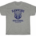 thumbnail image 2 of CAMISETA DE LA ESCUELA SECUNDARIA HAWKINS Stranger Eleven Cosas al revés, 2 of 5