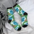 thumbnail image 5 of KLL Hawaii Palms Print Cool Socks Men's Women's Crew Socks Funny Crazy Novelty Stockings, 5 of 6