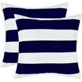 thumbnail image 1 of BLEUM CADE Blue White Throw Pillow Covers Set of 2，Striped Couch Cushion Cover，Farmhouse Decorative Pillow Covers for Home Decor ,18"x18", 1 of 7