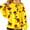 Yellow, variant on Womens Valentines Day Oversized Sweatshirt Floral Long Sleeve Graphic Shirts Crewneck Cute Pullover Sweater Tops, XL Black