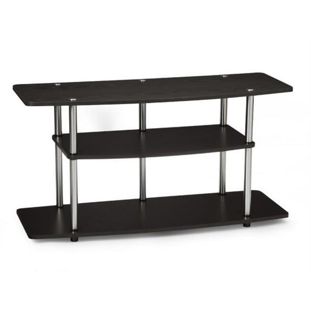 Designs2Go Wide 3Tier TV Stand Espresso